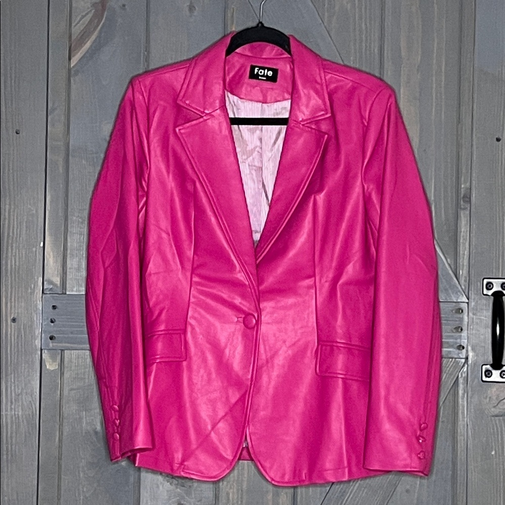 Fate Vibrant Pink Blazer Sz S